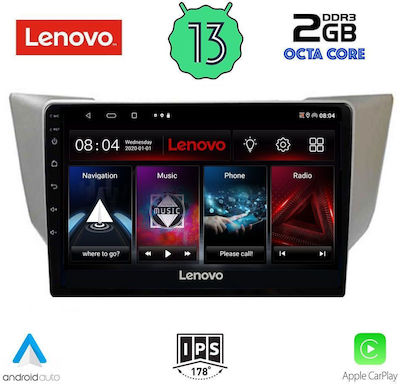 Lenovo Sistem Audio Auto pentru Lexus RX 2003-2008 (Bluetooth/USB/WiFi/GPS/Apple-Carplay/Android-Auto) cu Ecran Tactil 9"