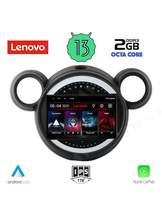 Lenovo Car-Audiosystem für Mini Landsmann (Bluetooth/USB/WiFi/GPS/Apple-Carplay/Android-Auto) mit Touchscreen 9"