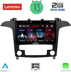 Lenovo Car Audio System for Ford S-Max 2006-2014 with Clima (Bluetooth/USB/WiFi/GPS/Apple-Carplay/Android-Auto) with Touch Screen 9"