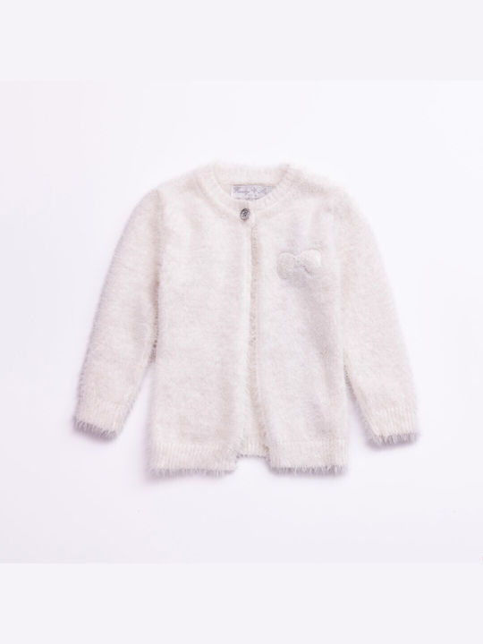 Funky Kids Cardigan Fleece Ecru