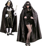 Satin Carnival Cape Black