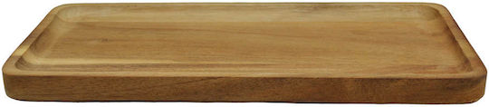 Ankor Holz Rechteckig Serviertablett mit Griffen 15x2cm 1Stück