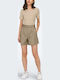 Heidi Women's Leather Shorts Brown