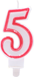 Tpster Birthday Candle Number "5" Multicolored ...