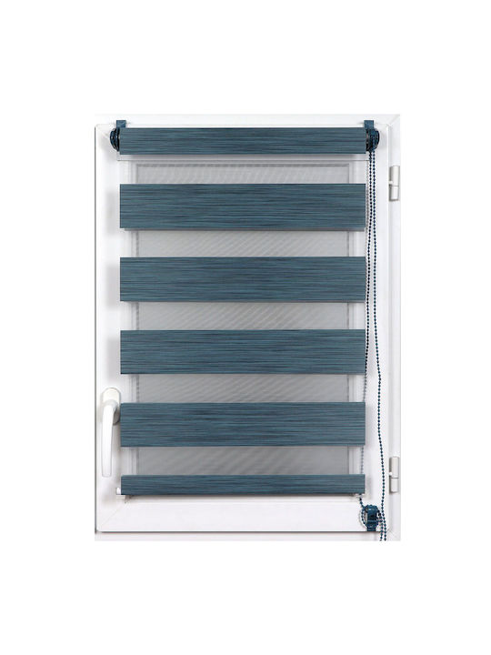 Roller Blinds L-n Mottled Partial Blackout Double Blue W60xH180cm 352560180193