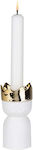 Raeder Christmas White Candlestick 12x6cm