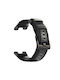 Leather Nylon Λουράκι Δερμάτινο Μαύρο (Amazfit T-Rex)