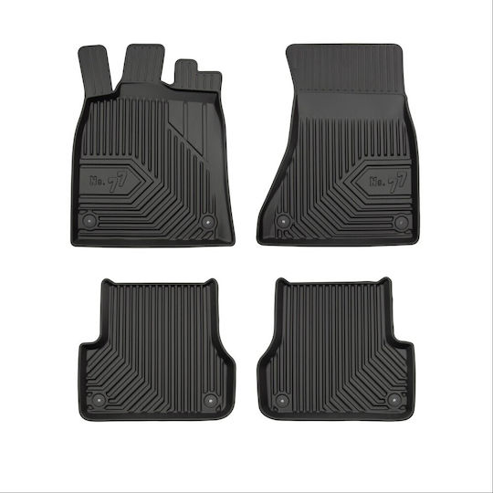 Frogum Set of Front and Rear Mats 4pcs for Audi A6 2011-2018 Black