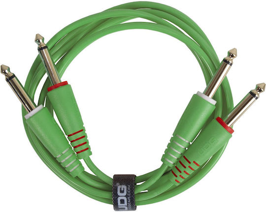 UDG Cable 2 x 6.3mm male - 2x 6.3mm male 3m Green (U97004GR)