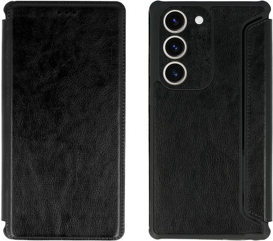Powertech Razor Leather Back Cover Δερμάτινο Μαύρο (Galaxy S23+)