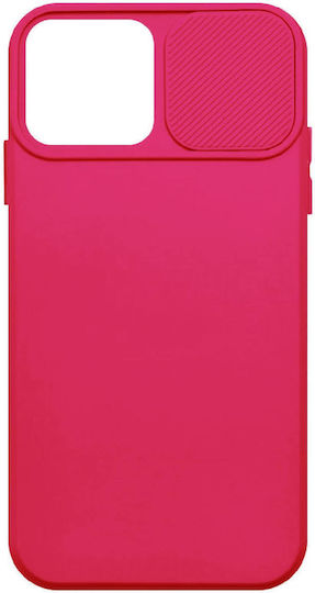Powertech Umschlag Rückseite Silikon Rosa (iPhone 15 Plus / 16 Plus)