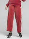Jogginghose Samt Rot