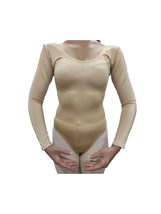 Dance & Football Bodysuit Beige für Ballett