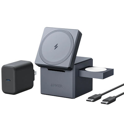 Anker Magsafe Ladegerät 15W Gray (Cube)