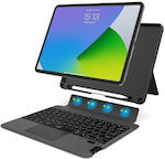 Wiwu Flip Cover Plastic / Silicon cu Tastatură Engleză SUA Negru (Universal 10.1-10.5" - Universal 10.1-10.5")