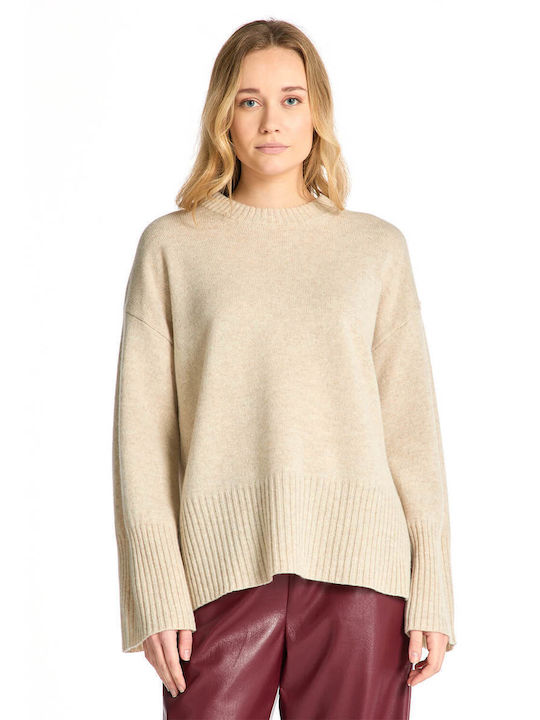 Gant Damen Langarm Pullover Beige