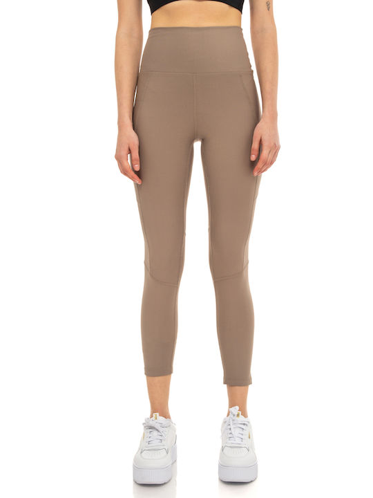 Be:Nation Frauen Gekürzt Leggings Beige