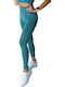 Azora Training Women's Long High Waist Green Leggings