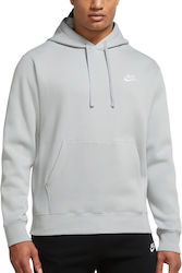 Nike Sportswear Club Geacă pulover bărbați cu glugă și buzunare Gray