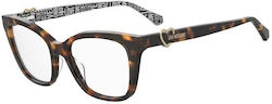 Moschino Rame Ochelari Pentru Femei Acetat Maro...