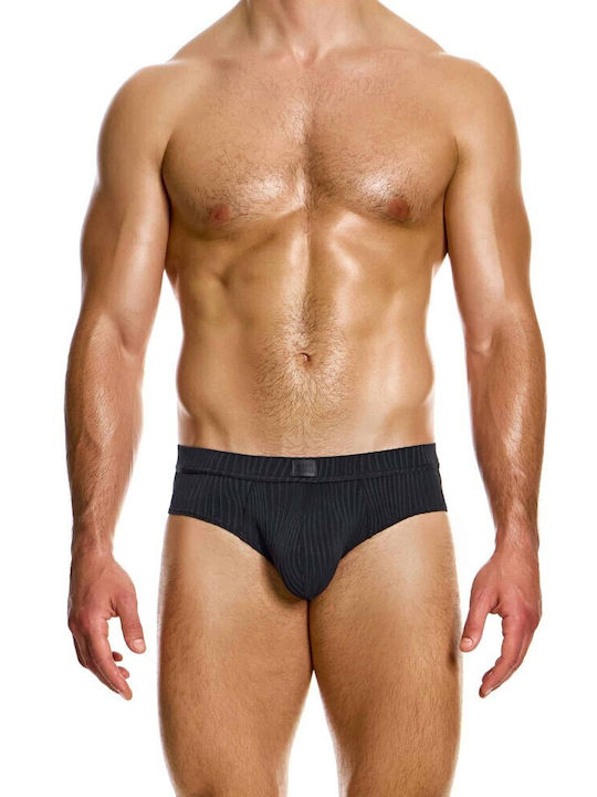 Modus Vivendi Herren Slips Schwarz mit Mustern 1Packung