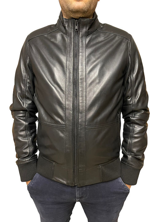 4503 Leather Jacket Biker Black
