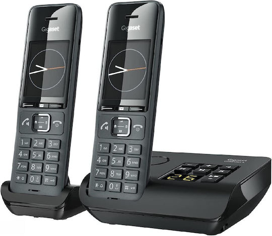 Gigaset Comfort 520A Schnurlostelefon Duo mit Griechischem Menü Schwarz