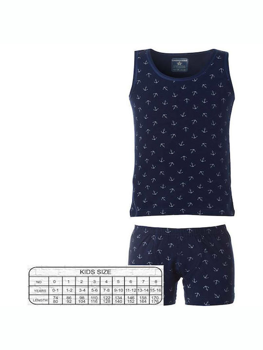 Energiers Kids Set with Tank Tops Blue 39-2902-026