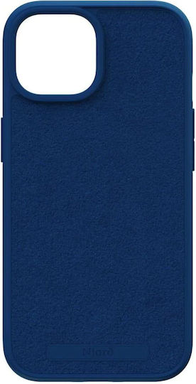 Njord Suede 360 Full Cover Plastic 2mm Albastru (iPhone 15 Pro)