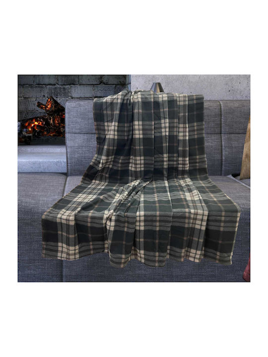 Linea Home Sibirische Decke Fleece Einzeln 150x200cm Grau