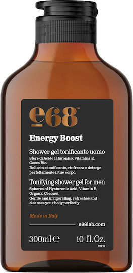 E68 Shower Gel for Men with Hyaluronic Acid Moisturizing 300ml