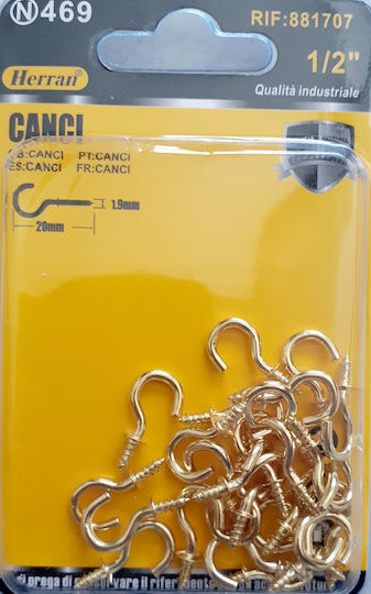 Herran Haken mit Durchmesser M1.9 und Länge 20mm 26Stück