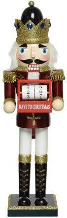 Kaemingk Wooden Christmas Nutcracker 38cm