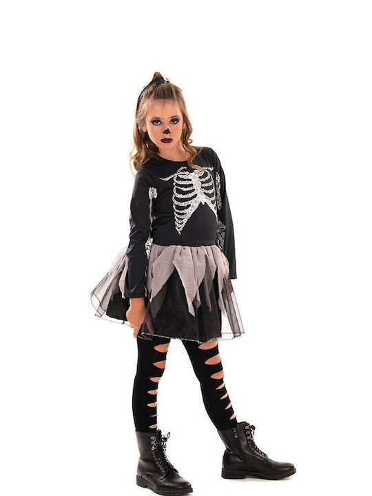 Kids Carnival Costume Skeleton Girl Skeleton Girl