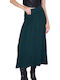 Ale - The Non Usual Casual High Waist Midi Skirt in Green color