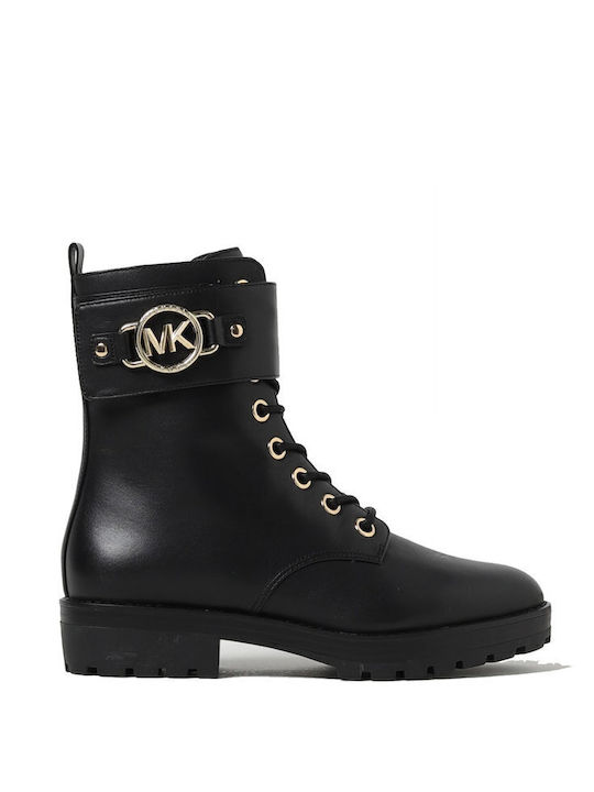 Rory Lace Up Leather Women's Ankle Boots Black