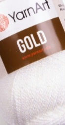YarnArt YarnArt Knitting Yarn Metallic Micro Polyester Gold 400m 100g Colour 9362