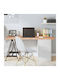 vidaXL Rectangular Office Desk Surface made of Solid Wood in Brown Color 140x60x4cm 3156381 1pcs