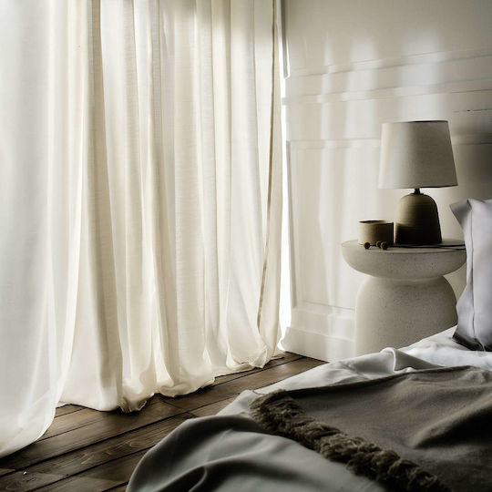 Gofis Home Κουρτίνα με Τρουκς Renata 506/06 Μπεζ 140x280εκ.
