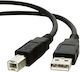 Run & Teng USB 2.0 Cable USB-A male - USB-B male Μαύρο 1.5m 82020