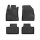 Frogum Set of Front and Rear Mats 4pcs Tray Type for Renault Talisman 2015-2020 Black