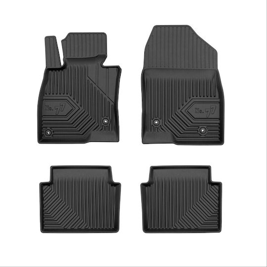 Frogum Set of Front and Rear Mats 4pcs Tray Type for Mazda 3 2013-2018 Black