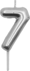 Tpster Birthday Candle Number "7" in Silver Col...