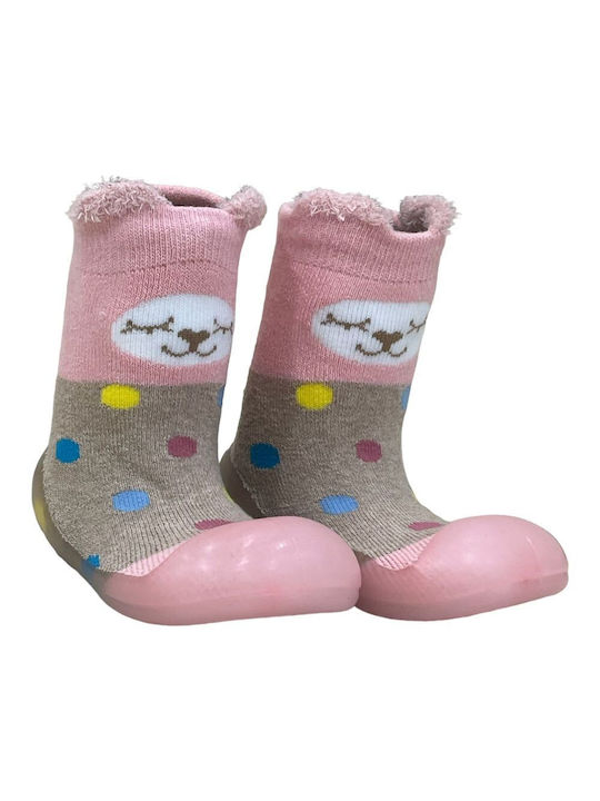 Childrenland Kinderstrümpfe Hausschuh-Socken Rosa