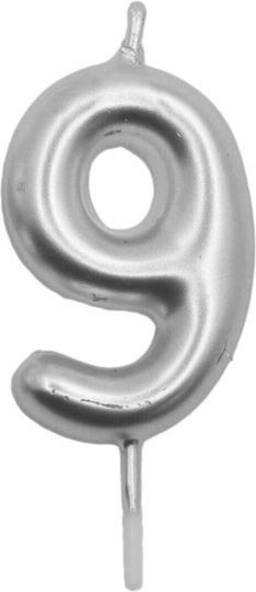 Tpster Birthday Candle Number in Silver Color 29926