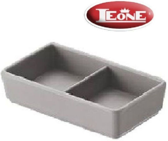 Leone Πλαστική Ορντεβιέρα 2 Θέσεων Γκρι 6τμχ