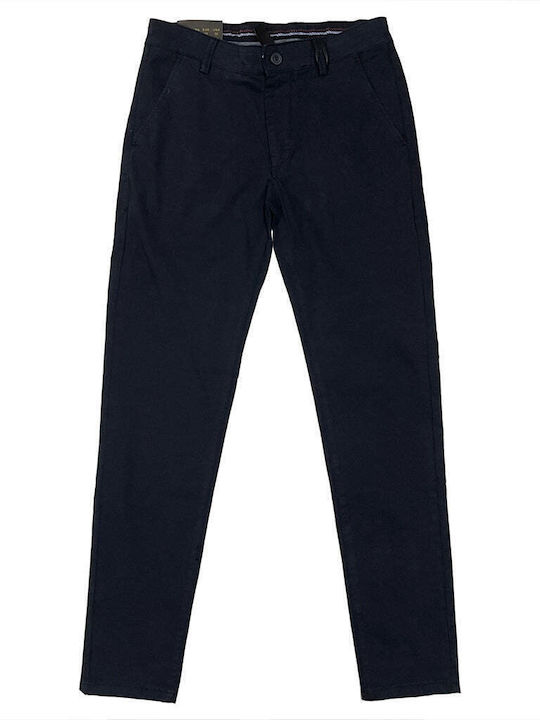 Ustyle Trousers Chino Elastic Blue