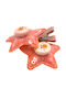 Gift-Me Set of Kids Hair Clips with Hair Clip Star in Orange Color
