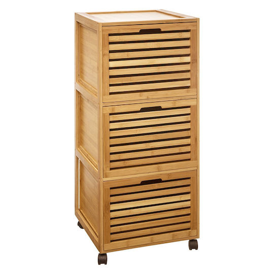Smart Ντουλάπι Μπάνιου 41.5x41x92.7cm Καφέ