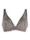 Bra without Padding without Underwire Gray